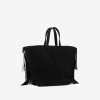 Gum Design borsa a mano fringe nero