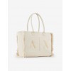 Armani Exchange borsa tessuto beige