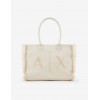 Armani Exchange borsa tessuto beige