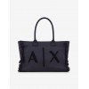 Armani Exchange borsa tessuto blu